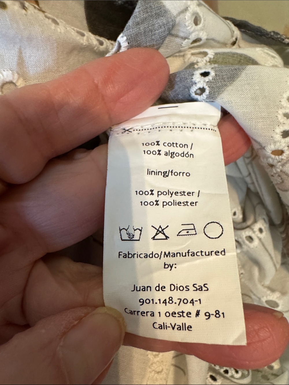 Juan D Dios Swimwear Eyelet Maxi Dress sz L - Picture 12 of 14